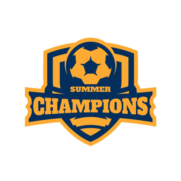 Champions Summer Soccer logo template Thumbnail