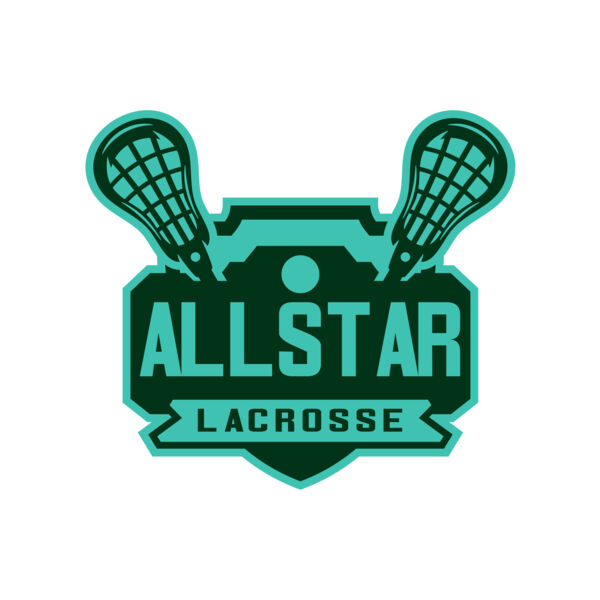 All stars Lacrosse Logo Template Thumbnail
