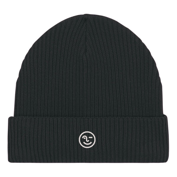 Blink Beanie (white embroidery) Thumbnail