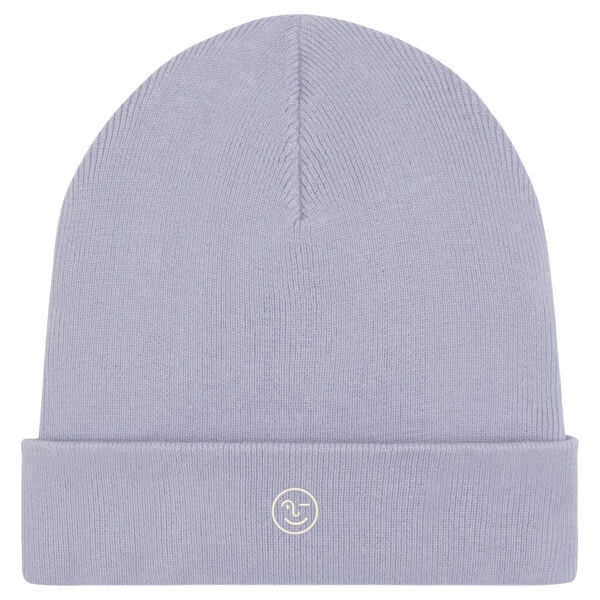 Ribbed beanie - white logo Thumbnail